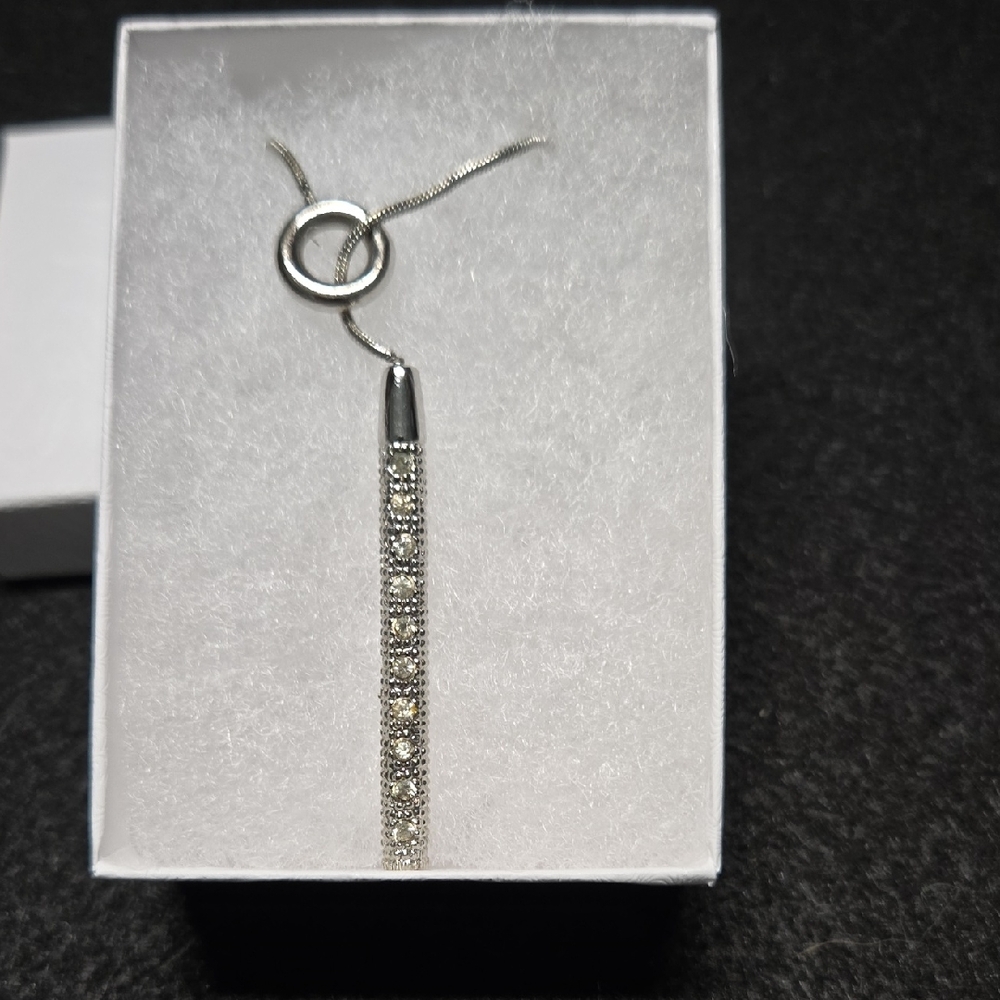 Swarovski Silver Crystal Pendant Necklace